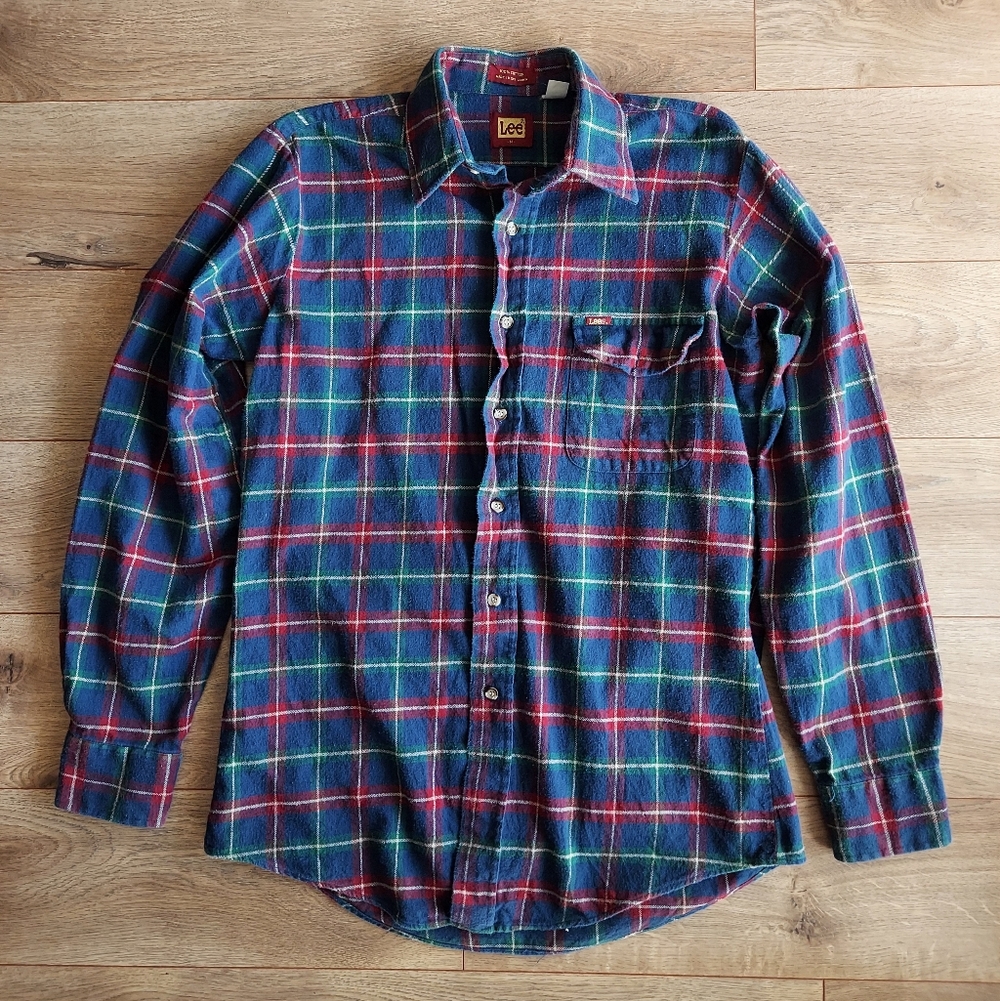 Navy Blue Men's Flannel